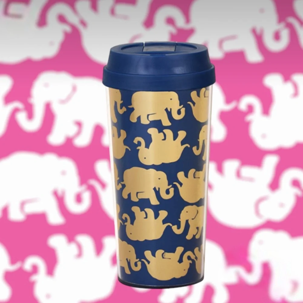 Lilly Pulitzer Tusk in Sun Navy Thermal Mug